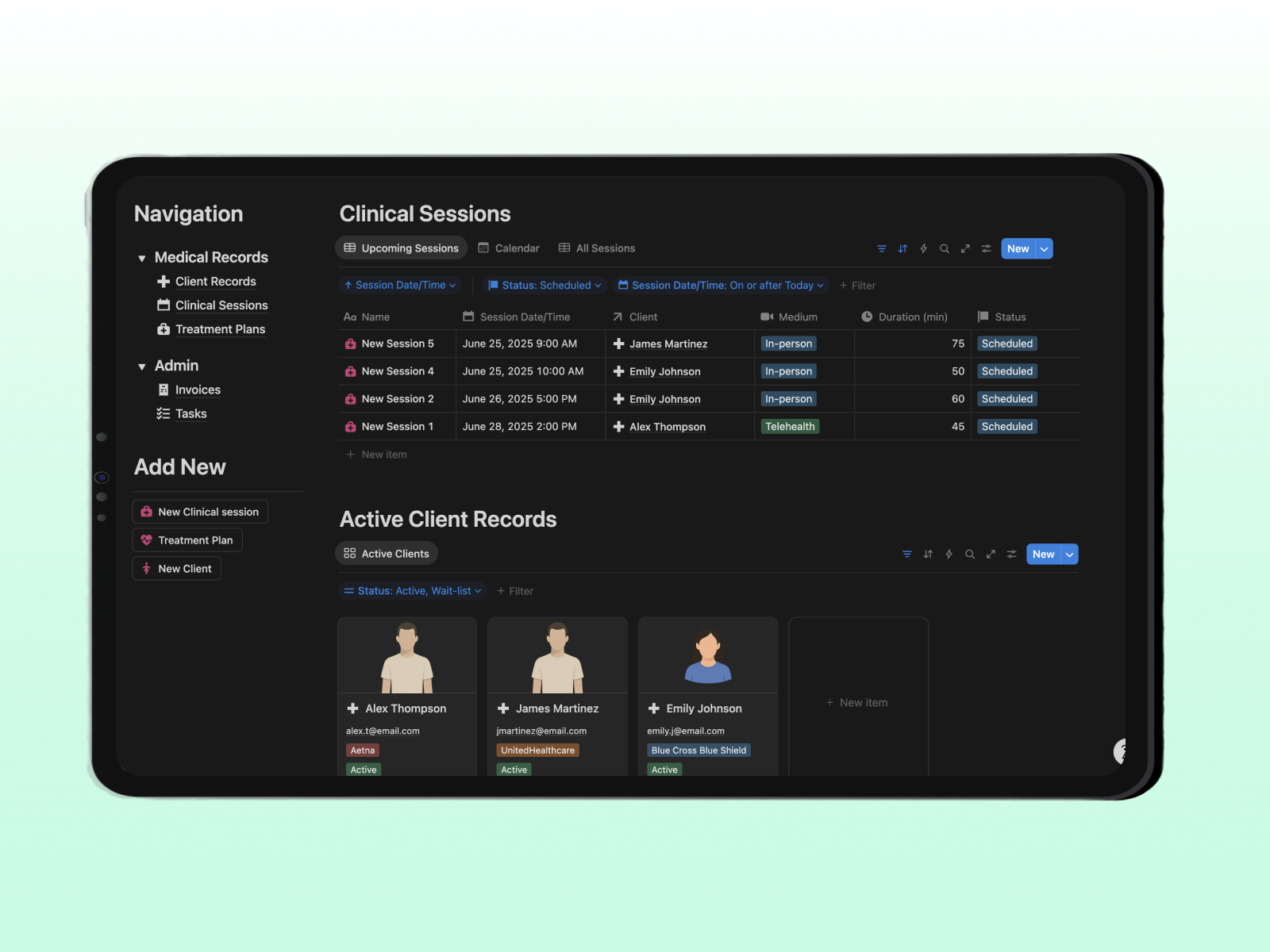 CarePulse OS Notion Template for Clinicians